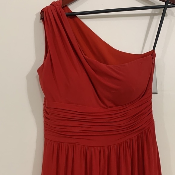 Laundry by Shelli Segal One Shoulder Red Dress size 6 - Picture 4 of 8